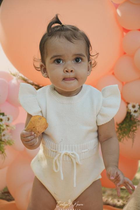 Ensaio de Acompanhamento de bebê. Evelyn Moura Fotografia. Fotógrafa em Niterói, Rio de Janeiro. Newborn. Festa infantil - Smash the cake - Smash the fruit - bebê - ensaio de 1 ano - viral - tema margarida - tema abelhinha '