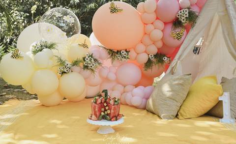 Ensaio de Acompanhamento de bebê. Evelyn Moura Fotografia. Fotógrafa em Niterói, Rio de Janeiro. Newborn. Festa infantil - Smash the cake - Smash the fruit - bebê - ensaio de 1 ano - viral - tema margarida - tema abelhinha Ensaio de Acompanhamento de bebê'