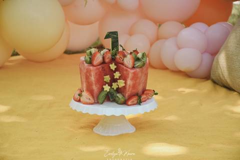 Ensaio de Acompanhamento de bebê. Evelyn Moura Fotografia. Fotógrafa em Niterói, Rio de Janeiro. Newborn. Festa infantil - Smash the cake - Smash the fruit - bebê - ensaio de 1 ano - viral - tema margarida - tema abelhinha '