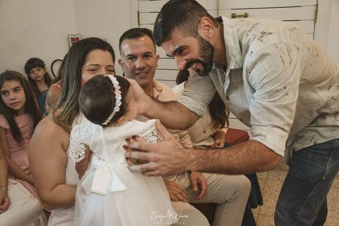 Batizado no Cristo Redentor no Rio de Janeiro - Rio de janeiro - cristo redentor - batizado - batizado religioso - fotografia de batizado - fotografa de batizado - turista - carioca - batizado de bebê'