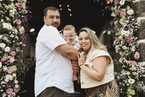 Batizado no Cristo Redentor no Rio de Janeiro - Rio de janeiro - cristo redentor - batizado - batizado religioso - fotografia de batizado - fotografa de batizado - turista - carioca - batizado de bebê'
