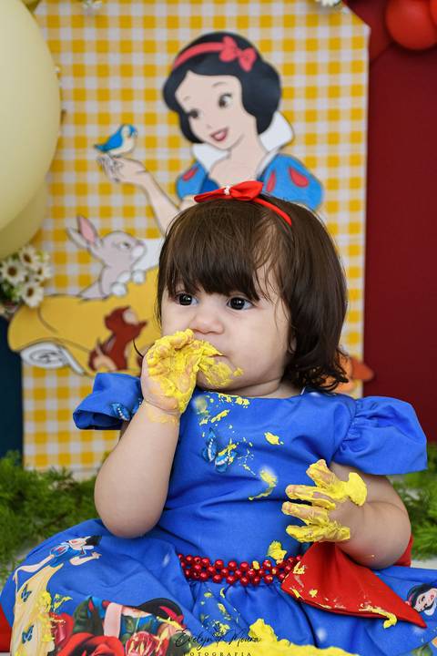 Ensaio de Acompanhamento de bebê. Evelyn Moura Fotografia. Fotógrafa em Niterói, Rio de Janeiro. Newborn. Festa infantil - Smash the cake - Smash the fruit - bebê - ensaio de 1 ano - viral - disney - festa de aniversário - branca de neve '