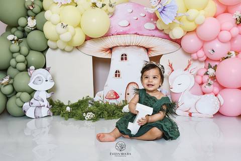 Ensaio de Acompanhamento de bebê. Evelyn Moura Fotografia. Fotógrafa em Niterói, Rio de Janeiro. Newborn. Festa infantil - Smash the cake - Smash the fruit - bebê - ensaio de 1 ano - viral - disney - festa de aniversário - jardim encantado - floresta '