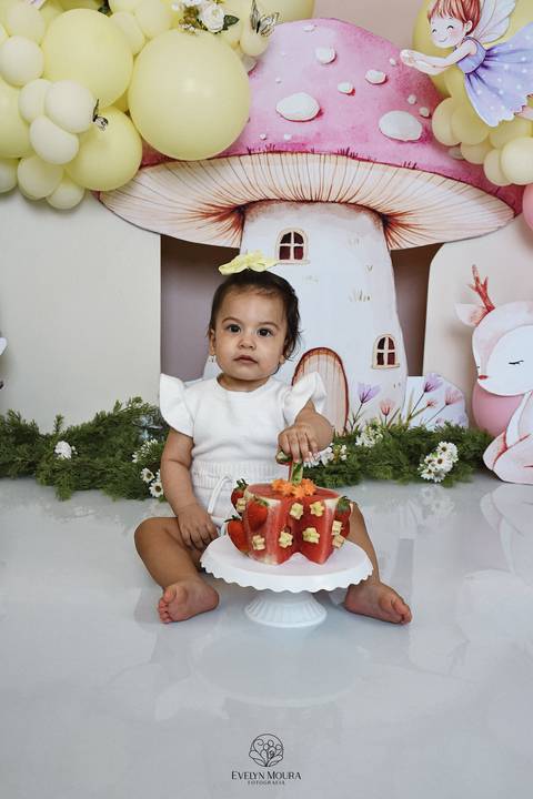 Ensaio de Acompanhamento de bebê. Evelyn Moura Fotografia. Fotógrafa em Niterói, Rio de Janeiro. Newborn. Festa infantil - Smash the cake - Smash the fruit - bebê - ensaio de 1 ano - viral - disney - festa de aniversário - jardim encantado - floresta '