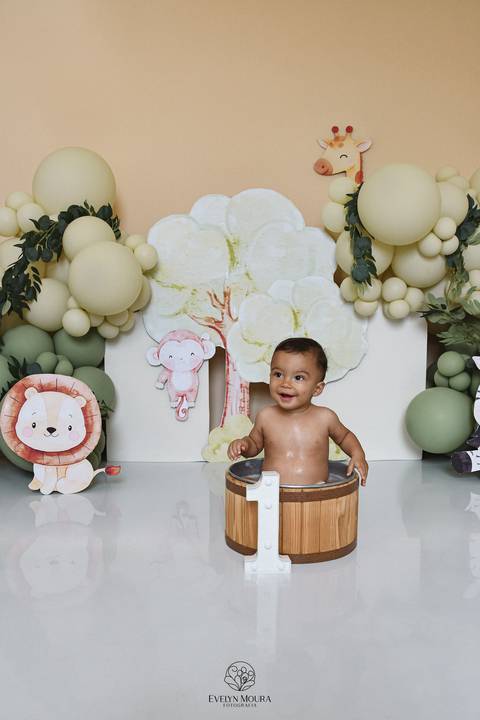 Ensaio de Acompanhamento de bebê. Evelyn Moura Fotografia. Fotógrafa em Niterói, Rio de Janeiro. Newborn. Festa infantil - Smash the cake - Smash the fruit - bebê - ensaio de 1 ano - viral - disney - festa de aniversário - safari'