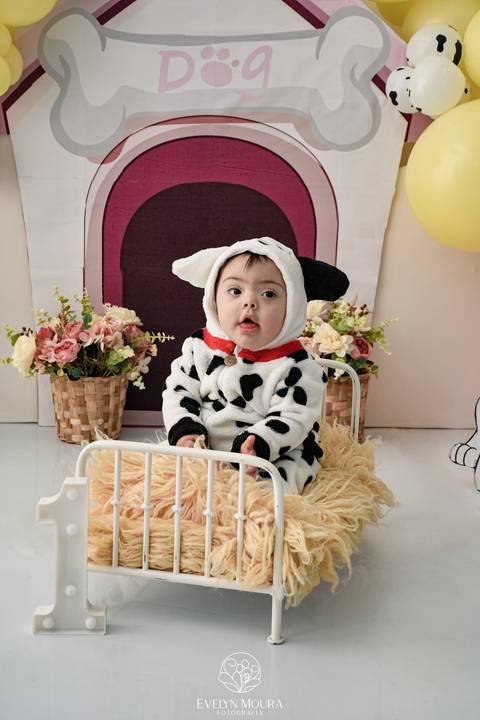 Ensaio de Acompanhamento de bebê. Evelyn Moura Fotografia. Fotógrafa em Niterói, Rio de Janeiro. Newborn. Festa infantil - Smash the cake - Smash the fruit - bebê - ensaio de 1 ano - viral - disney - festa de aniversário - 101 dalmatas disney - floresta '