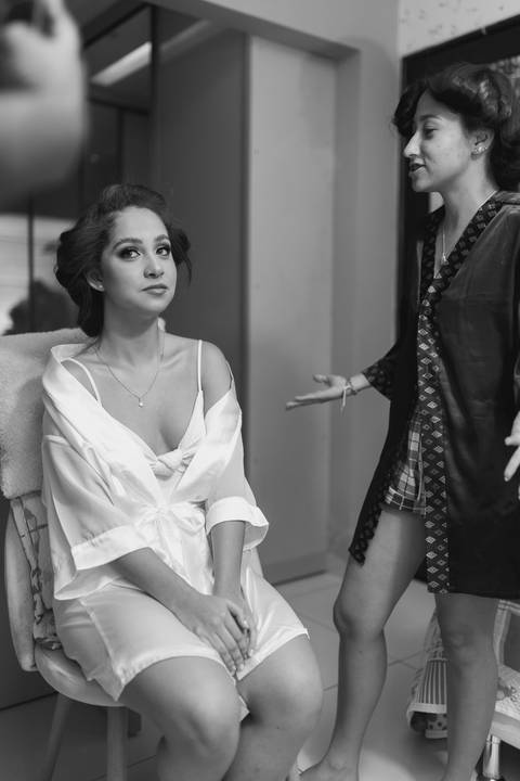 Ela no maior do papo, com sua Irmã Duda!'