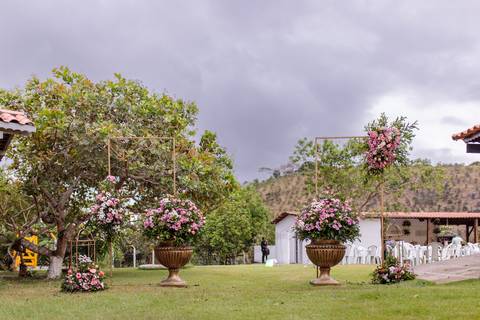 Vejam a cor do céu, momentos antes do casamento.'