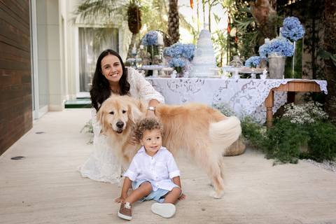 com os goldens da familia'