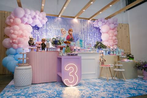 decoração tema frozen'
