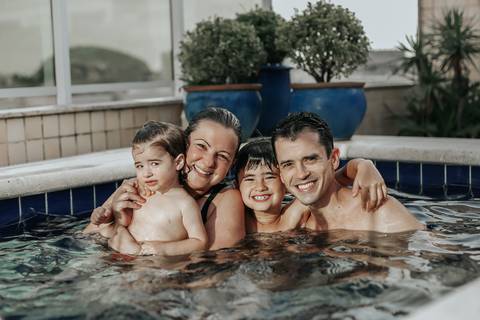 foto de familia em casa freguesia'