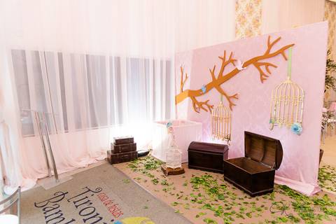 decoração, jardim, pássaros, 1 aninho, rosa, menina, luzes, tironi bambini, xic '