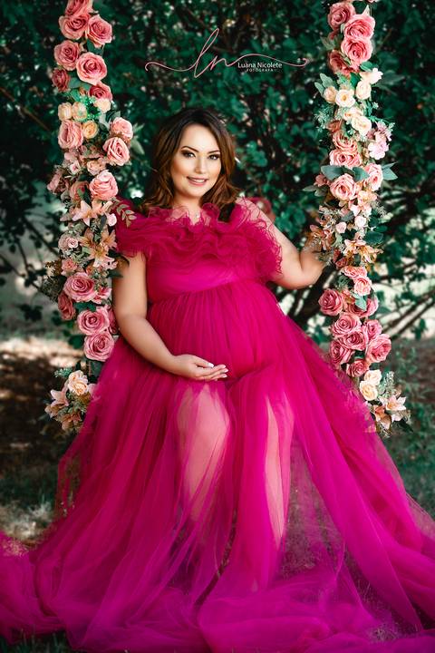 ensaio em balanço de flores'