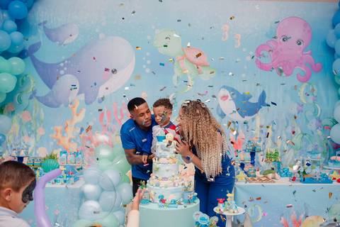 Smash the cake volta redonda barra mansa Fotografia Fotografo Festa Infantil 1 ano 1 aninho mamae papai ensaio aniversario  tictac festa salao, Fundo do mar'