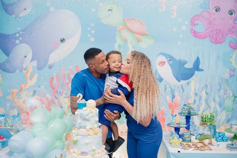 Smash the cake volta redonda barra mansa Fotografia Fotografo Festa Infantil 1 ano 1 aninho mamae papai ensaio aniversario  tictac festa salao, Fundo do mar'