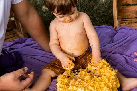 Smash the cake Theo 1 Ano Ensaio Realizado Bairro Colonia Barra Mansa - RJ'