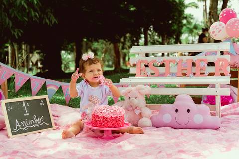 Smash The Cake Esther 1 Ano Ensaio Fotográfico Realizado Hotel Bela Vista VoltaRedonda - RJ'