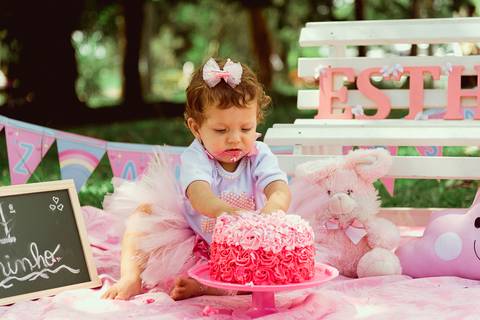 Smash The Cake Esther 1 Ano Ensaio Fotográfico Realizado Hotel Bela Vista VoltaRedonda - RJ'