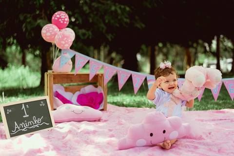 Smash The Cake Esther 1 Ano Ensaio Fotográfico Realizado Hotel Bela Vista VoltaRedonda - RJ'