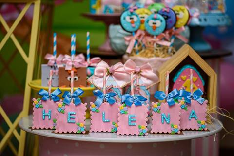 Aniversário Infantil de 1 ano Helena Evento Realizado em Barra Mansa - RJ Cris Caramelada Festa Barra Mansa - RJ'