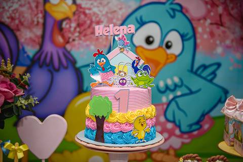 Aniversário Infantil de 1 ano Helena Evento Realizado em Barra Mansa - RJ Cris Caramelada Festa Barra Mansa - RJ'