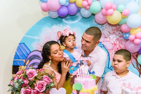 Aniversário Infantil de 1 ano Helena Evento Realizado em Barra Mansa - RJ Cris Caramelada Festa Barra Mansa - RJ'