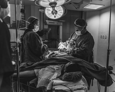 Parto da Maria Eduarda os Pais Debora e Julio Hospital Santa Cecília - Volta Redonda - RJ'