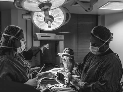 Parto da Maria Eduarda os Pais Debora e Julio Hospital Santa Cecília - Volta Redonda - RJ'