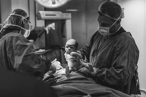 Parto da Maria Eduarda os Pais Debora e Julio Hospital Santa Cecília - Volta Redonda - RJ'