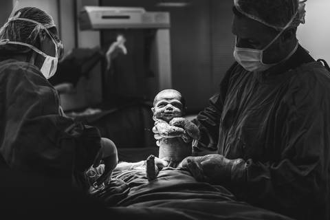 Parto da Maria Eduarda os Pais Debora e Julio Hospital Santa Cecília - Volta Redonda - RJ'