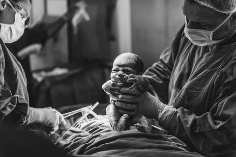 Parto da Maria Eduarda os Pais Debora e Julio Hospital Santa Cecília - Volta Redonda - RJ'