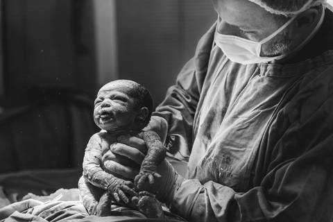 Parto da Maria Eduarda os Pais Debora e Julio Hospital Santa Cecília - Volta Redonda - RJ'