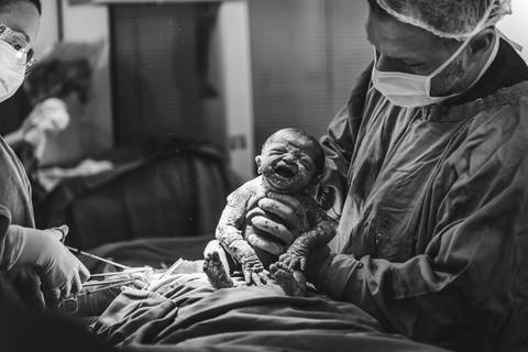 Parto da Maria Eduarda os Pais Debora e Julio Hospital Santa Cecília - Volta Redonda - RJ'