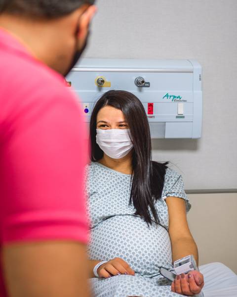 Parto da Maria Eduarda os Pais Debora e Julio Hospital Santa Cecília - Volta Redonda - RJ'