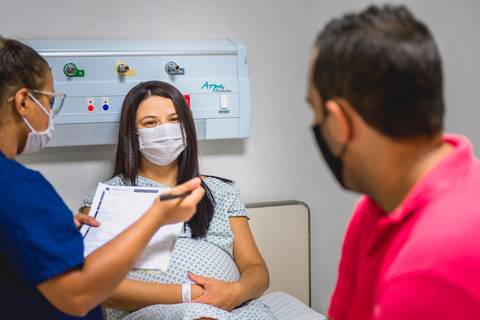 Parto da Maria Eduarda os Pais Debora e Julio Hospital Santa Cecília - Volta Redonda - RJ'