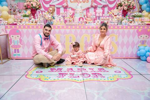 TicTac Barra Mansa Fotografia Fotografo Festa Infantil 1 Ano Circo Rosa'