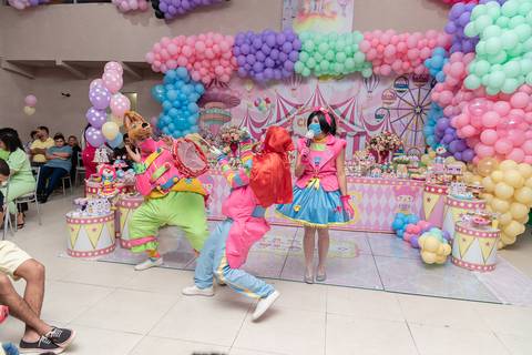 TicTac Barra Mansa Fotografia Fotografo Festa Infantil 1 Ano Circo Rosa'