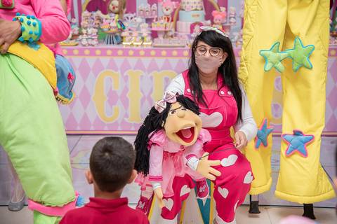 TicTac Barra Mansa Fotografia Fotografo Festa Infantil 1 Ano Circo Rosa'