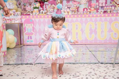 TicTac Barra Mansa Fotografia Fotografo Festa Infantil 1 Ano Circo Rosa'