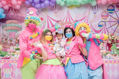 TicTac Barra Mansa Fotografia Fotografo Festa Infantil 1 Ano Circo Rosa'