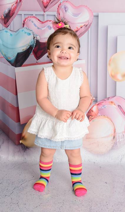 Smash the cake Barra Mansa Fotografia Fotografo Festa Infantil 1 Ano circo rosa'