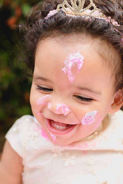 Smash the cake Volta Redonda Fotografia Fotografo Festa Infantil 1 Ano Princesa'