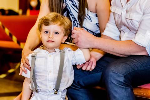 Batizado do Lorenzo na Paróquia N. S. de Guadalupe no Castelo em BH'