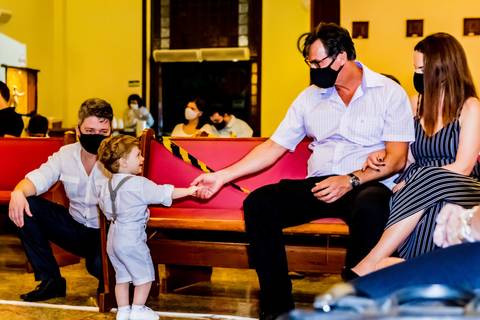 Batizado do Lorenzo na Paróquia N. S. de Guadalupe no Castelo em BH'