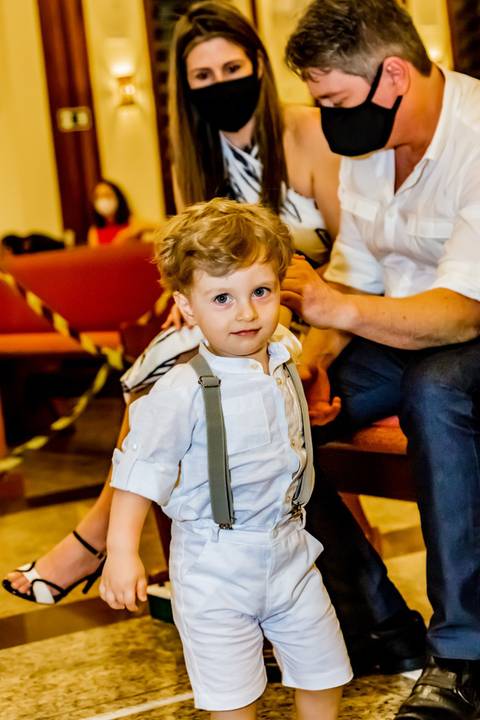 Batizado do Lorenzo na Paróquia N. S. de Guadalupe no Castelo em BH'