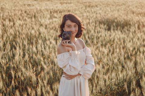 Inspiração de foto para ensaio no campo'