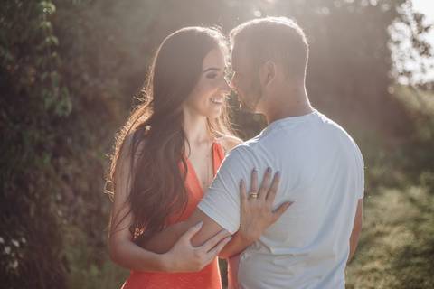 Ensaio de casal no por do sol'