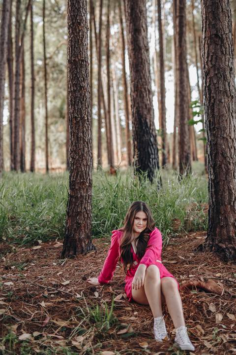 Ensaio feminino da floresta'