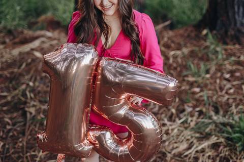 Ensaio de 15 anos na floresta '