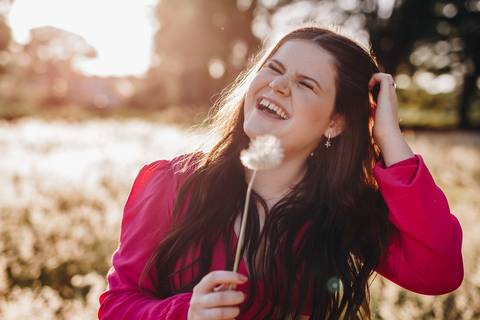 Retrato espontâneo feminino'